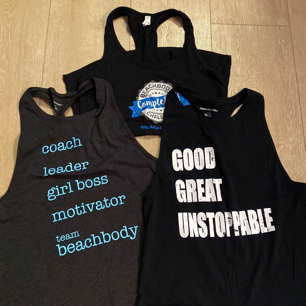 Lot of 3 Beachbody tanks Medium
